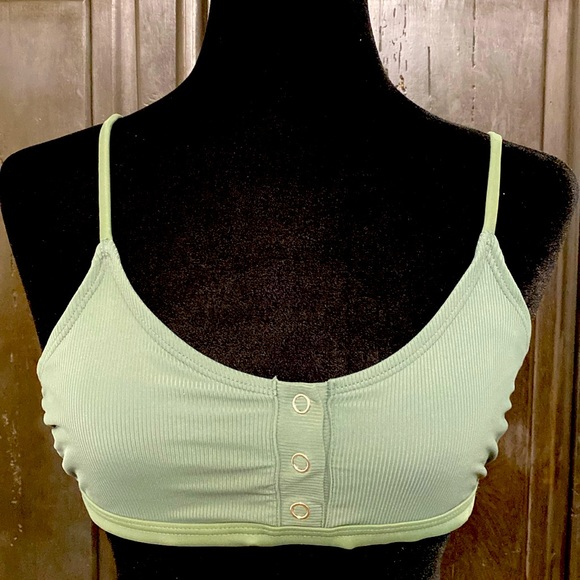 Xhilaration army green bathing suit top. Size Medium NWNT - Picture 1 of 8